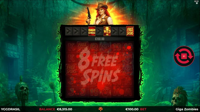 Giga Zombies - Free Spins გაშვება