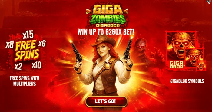 Giga Zombies - მთავარი მენიუ ფსონის არჩევით